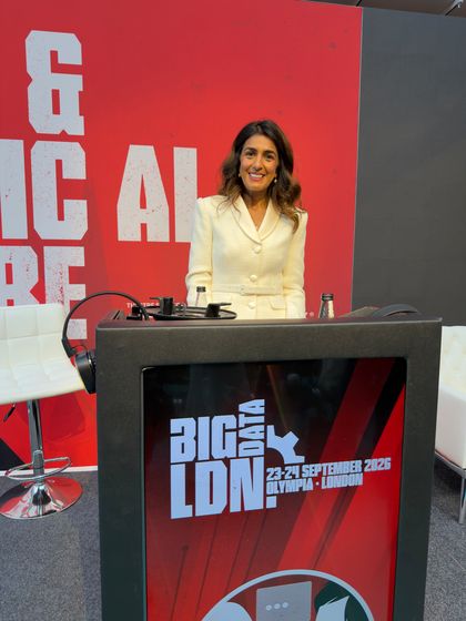 Sonia Aslam speaking at Big Data LDN